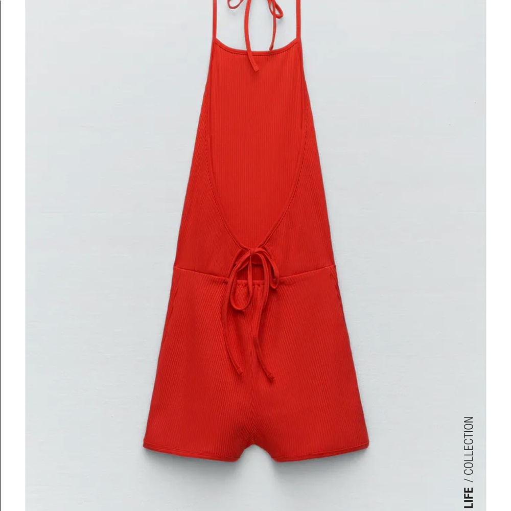Zara short halter jumpsuit - Picture 3 of 5